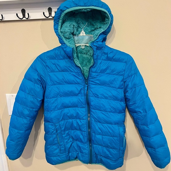 Lands' End Other - Kids Lands’ End Blue Reversible Puffer Jacket Size 10-12